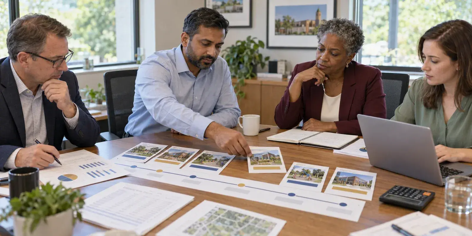 Team choosing a project to prioritize